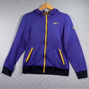 Nike Hoodie Mens Small Purple Therma-Fit Fleece Full Zip Kobe Basketball Kobe